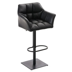 2er Set Barhocker Damaso Kunstleder schwarz - schwarz