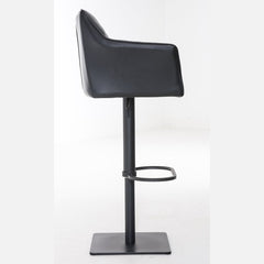 2er Set Barhocker Damaso Kunstleder schwarz - schwarz