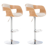 2er Set Barhocker Kingston C Stoff - natura/creme by Dropshipping-Europe – Barhocker