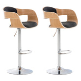 2er Set Barhocker Kingston C Stoff - natura/dunkelgrau by Dropshipping-Europe – Barhocker