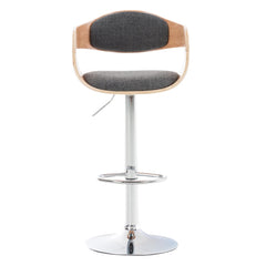 2er Set Barhocker Kingston C Stoff - natura/hellgrau
