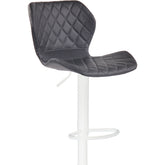 Barhocker Cork Kunstleder weiß - schwarz