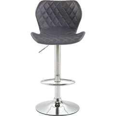 Barhocker Cork Kunstleder chrom - grau