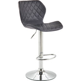 Barhocker Cork Kunstleder chrom - schwarz