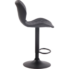 Barhocker Cork Kunstleder schwarz - grau