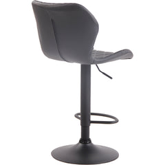 Barhocker Cork Kunstleder schwarz - grau