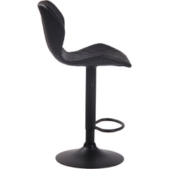 Barhocker Cork Kunstleder schwarz - schwarz