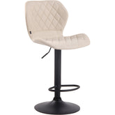 Barhocker Cork Stoff schwarz - creme