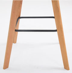 2er Set Barhocker Metz Kunstleder natura - weiß