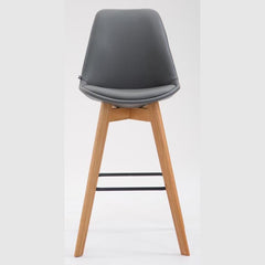 2er Set Barhocker Metz Kunstleder natura - grau