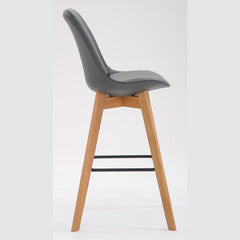 2er Set Barhocker Metz Kunstleder natura - grau