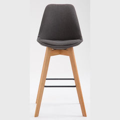 2er Set Barhocker Metz Stoff natura - dunkelgrau