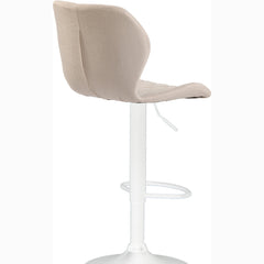 2er Set Barhocker Cork Stoff weiß - creme