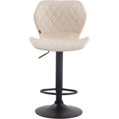 2er Set Barhocker Cork Stoff schwarz - creme