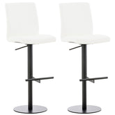 2er Set Barhocker Cadiz Kunstleder schwarz - weiß