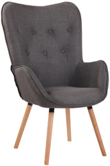 Lounger Ashford Stoff natura - dunkelgrau