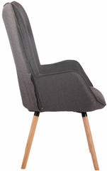 Lounger Ashford Stoff natura - dunkelgrau