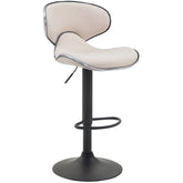 Barhocker Las Vegas V2 Stoff schwarz - creme