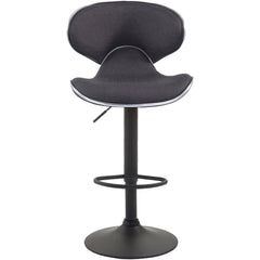 Barhocker Las Vegas V2 Stoff schwarz - dunkelgrau