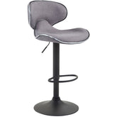 Barhocker Las Vegas V2 Stoff schwarz - hellgrau