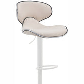 Barhocker Las Vegas V2 Stoff weiß - creme