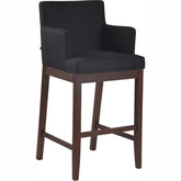 Barhocker Laredo Stoff antik - schwarz