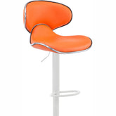 Barhocker Las Vegas V2 weiß - orange