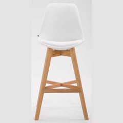 2er Set Barhocker Cannes Kunstleder natura - weiß