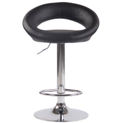 Barhocker Olinda Kunstleder chrom - schwarz