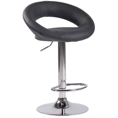 Barhocker Olinda Kunstleder chrom - grau