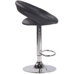 Barhocker Olinda Kunstleder chrom - grau