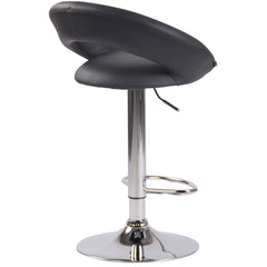 Barhocker Olinda Kunstleder chrom - grau
