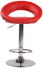 Barhocker Olinda Kunstleder chrom - rot