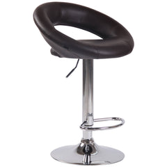 Barhocker Olinda Kunstleder chrom - braun