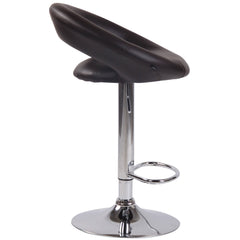 Barhocker Olinda Kunstleder chrom - braun
