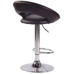 Barhocker Olinda Kunstleder chrom - braun