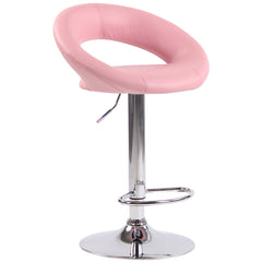 Barhocker Olinda Kunstleder chrom - pink