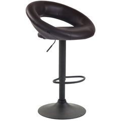 Barhocker Olinda Kunstleder schwarz - braun