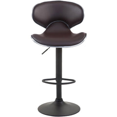 2er Set Barhocker Las Vegas V2 Kunstleder schwarz - braun