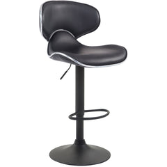 2er Set Barhocker Las Vegas V2 Kunstleder schwarz - schwarz