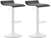 2er Set Barhocker Dyn V2 Kunstleder wei� - schwarz
