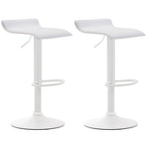 2er Set Barhocker Dyn V2 Kunstleder weiß - weiß
