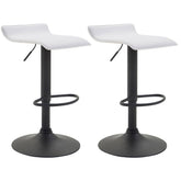 2er Set Barhocker Dyn V2 Kunstleder schwarz - weiß