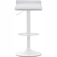 2er Set Barhocker Dyn V2 Kunstleder weiß - weiß