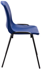 4er Set Stapelstuhl Nowra Kunststoff - blau