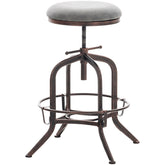 Barhocker Avadi Vintage Kunstleder bronze - dunkelgrau