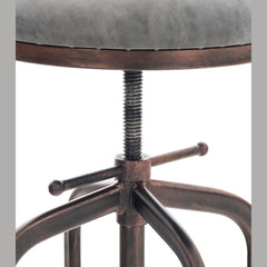 Barhocker Avadi Vintage Kunstleder bronze - dunkelgrau