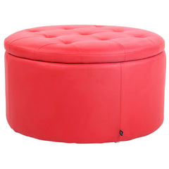 Sitzhocker Evora Kunstleder - rot