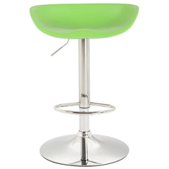 Barhocker Anaheim Kunststoff chrom - grün
