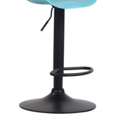 Barhocker Anaheim Kunststoff schwarz - blau